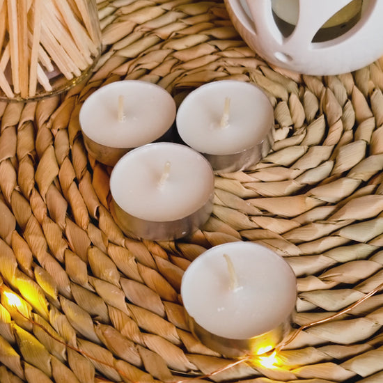 Lighting up a scent tea light for wax melts